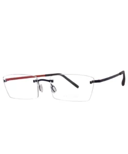 Blackfin Aero A-M BF942 C13181368 Eyeglasses Blue/Red Rimless 56-20-155