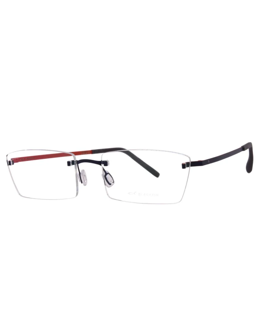 Blackfin Aero A-M BF942 C13181368 Eyeglasses Blue/Red Rimless 56-20-155