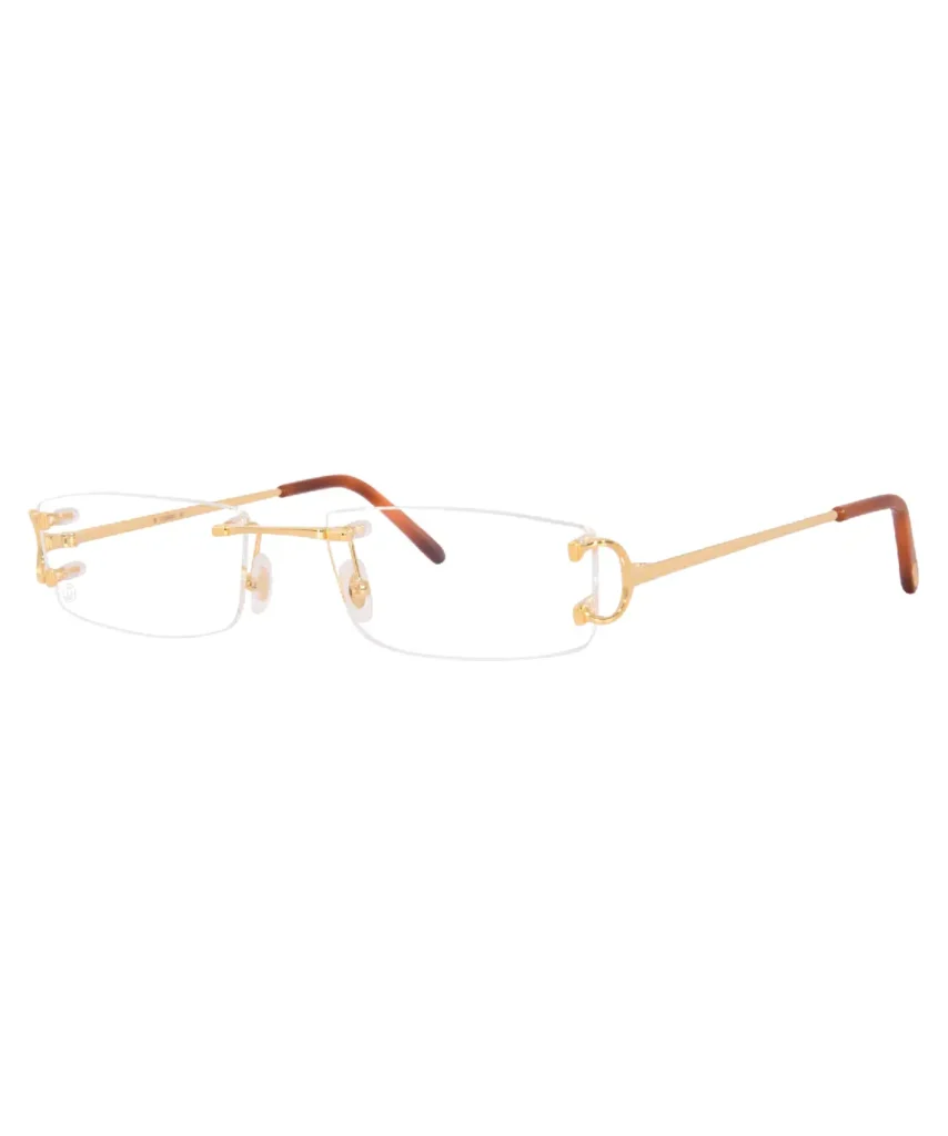 Cartier Core-Range CT0092O Eyeglasses Rimless Rectangle Shape