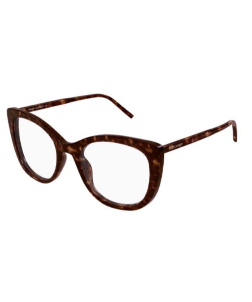 Saint Laurent SL 778 004 Eyeglasses Women's Beige Full Rim Cat Eye 55-21-145