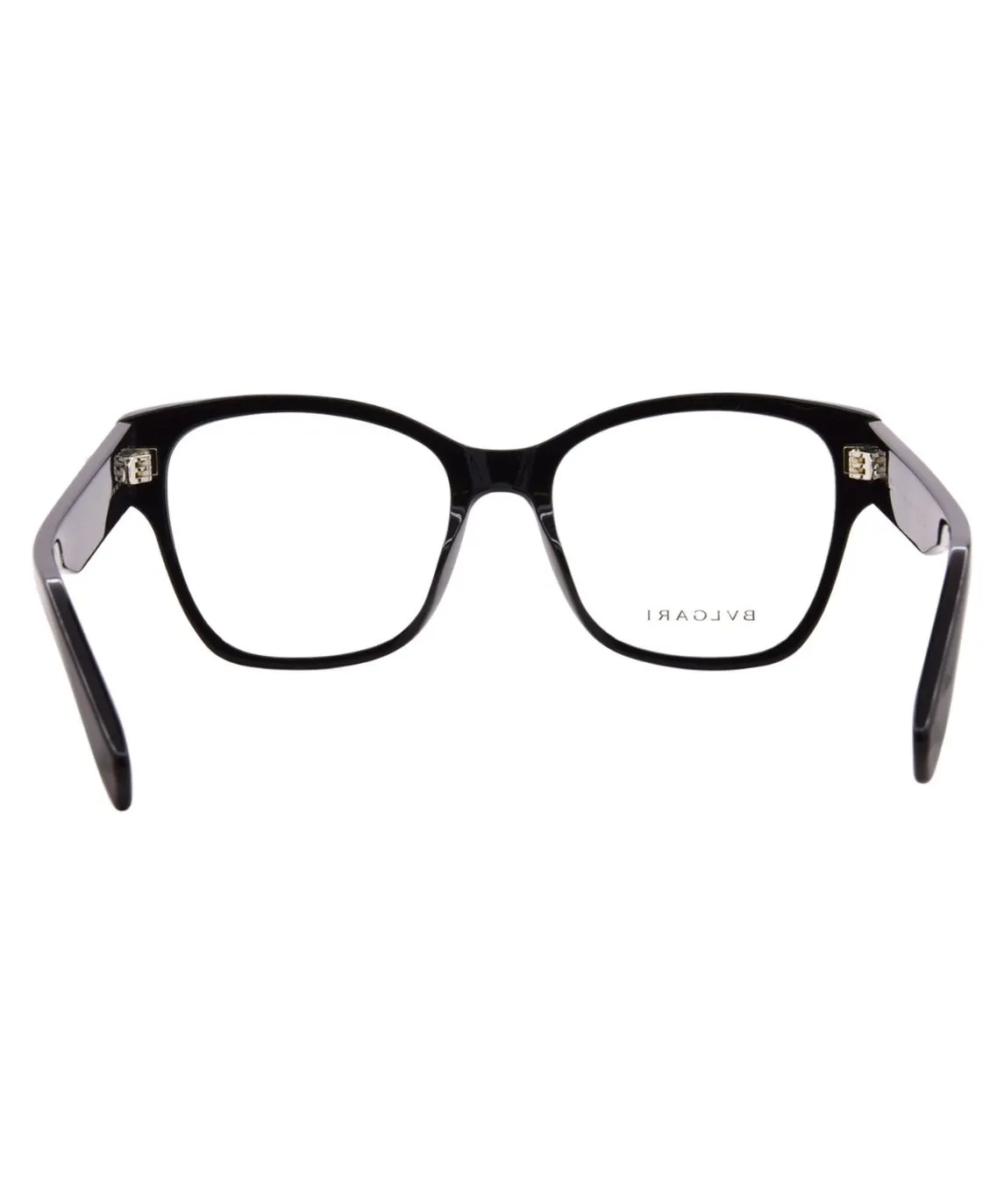 Bvlgari BV50077I 001 Eyeglasses Women's Shiny Black Full Rim 53-18-145 - Image 3