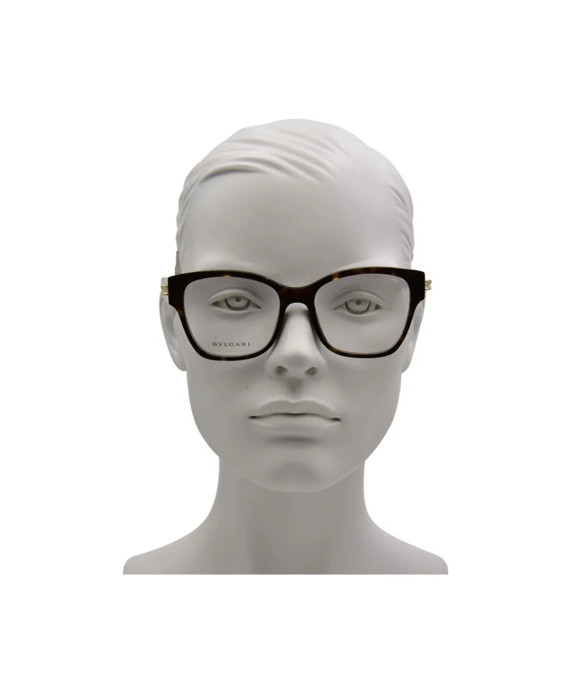 Bvlgari BV50077I 001 Eyeglasses Women's Shiny Black Full Rim 53-18-145 - Image 11