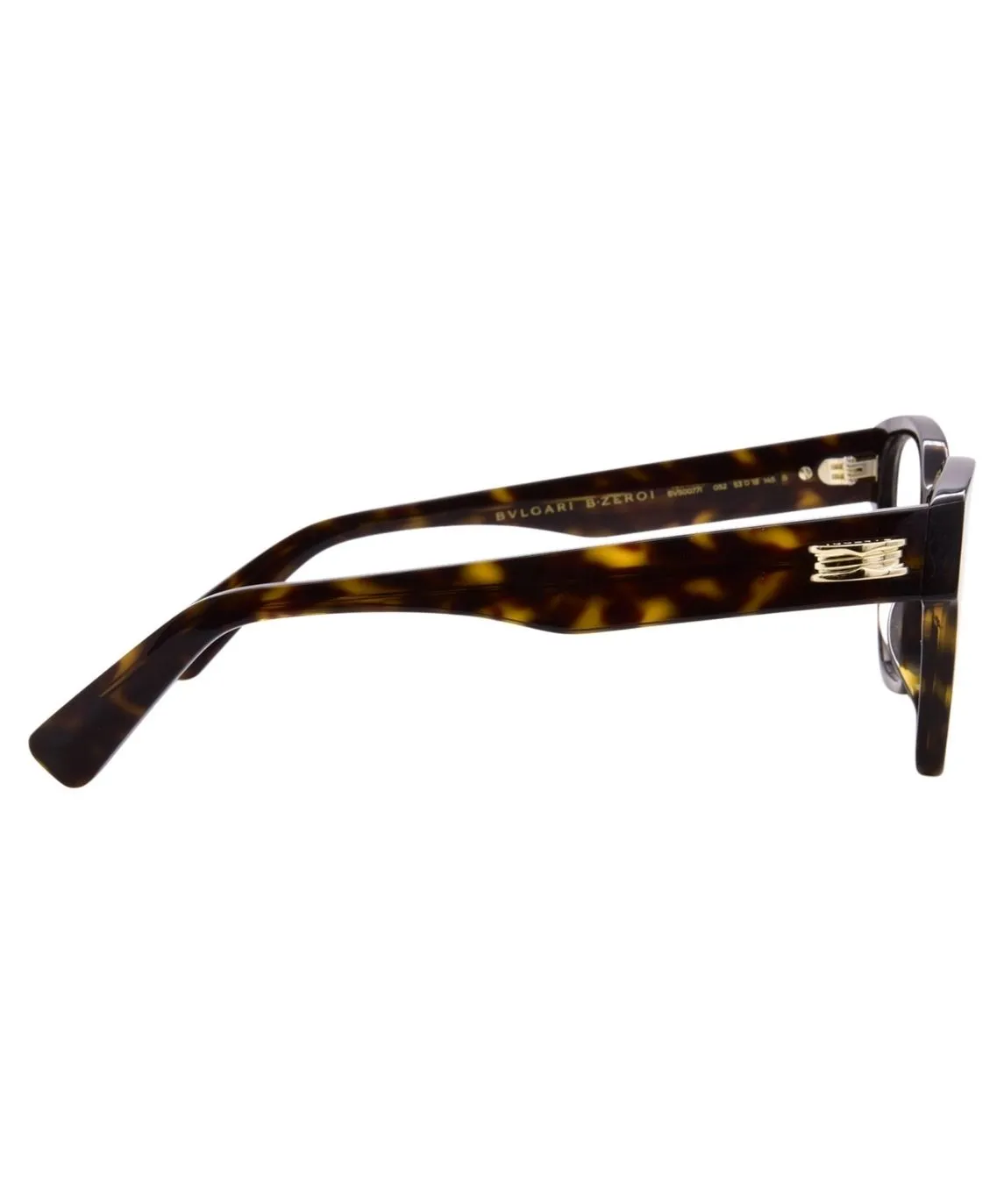 Bvlgari BV50077I 001 Eyeglasses Women's Shiny Black Full Rim 53-18-145 - Image 9