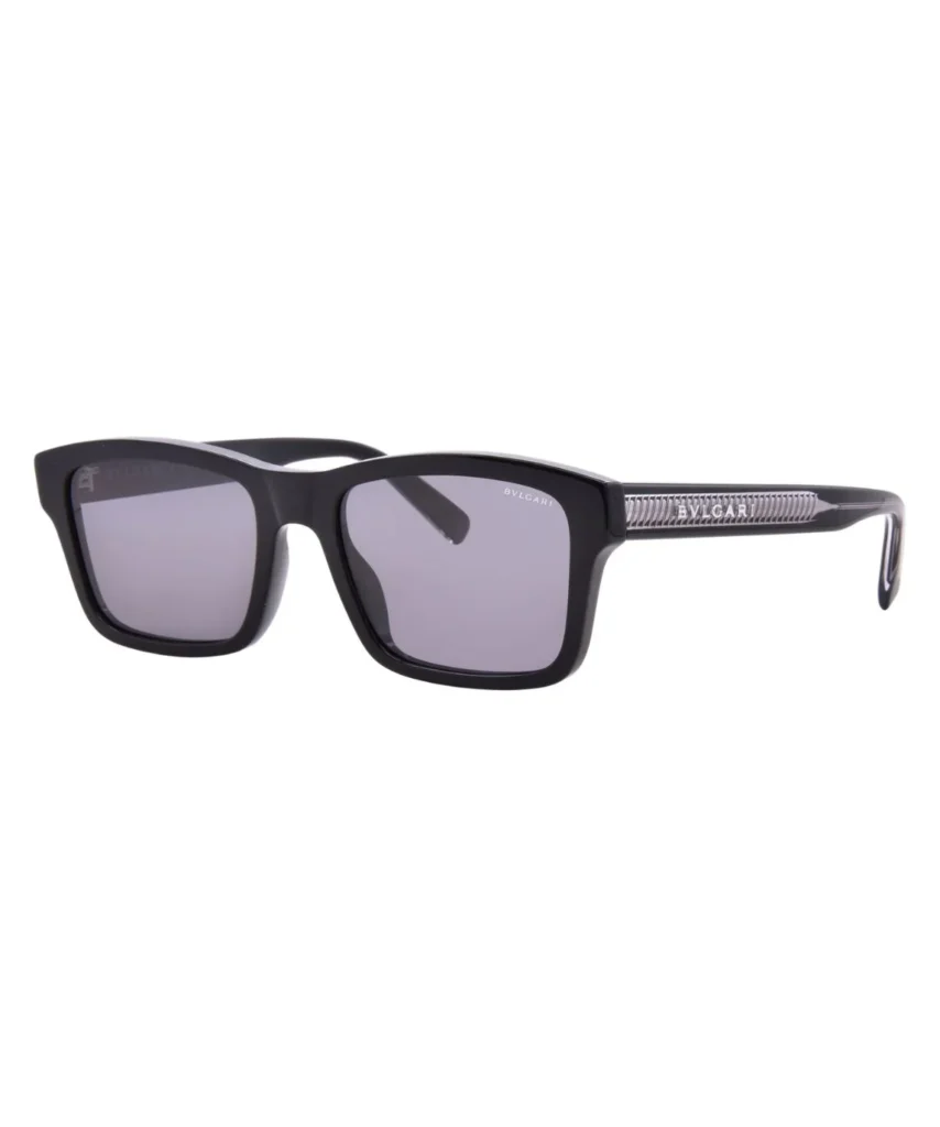 Bvlgari Tubogas BV40055I 03D Sunglasses Men's Shiny Havana/Polarized Black 55mm