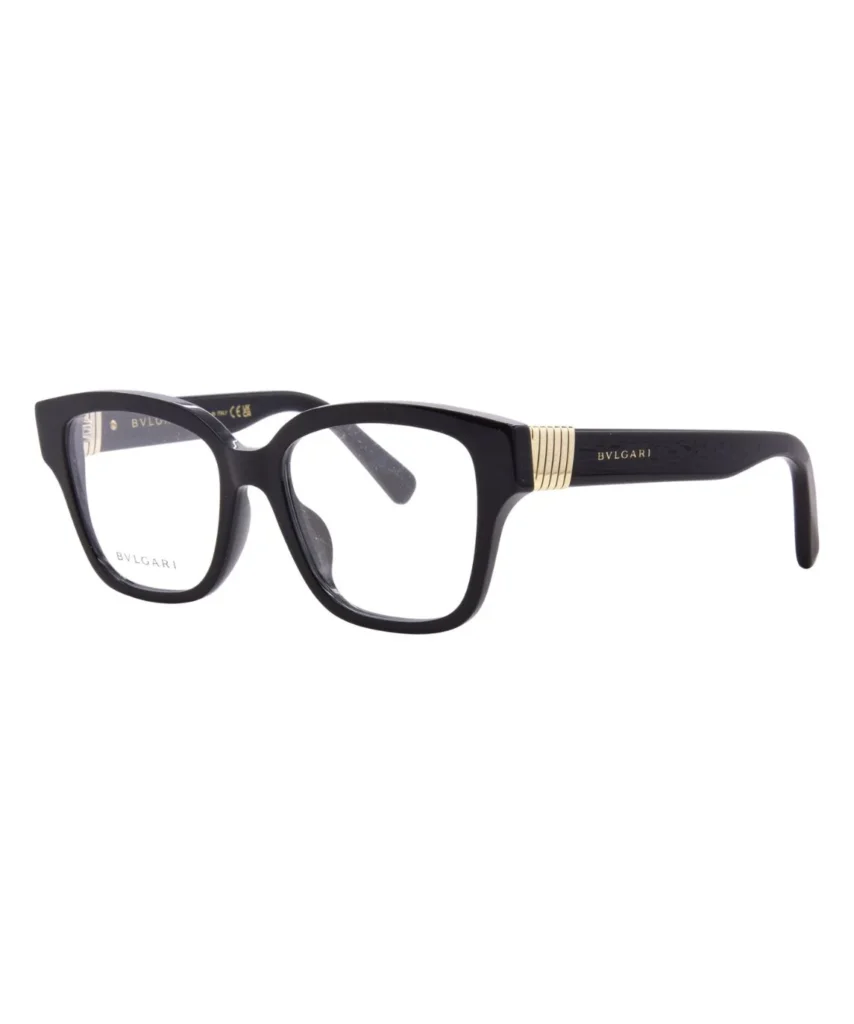 Bvlgari Tubogas BV50053I 001 Eyeglasses Women's Shiny Black Full Rim 52-17-140