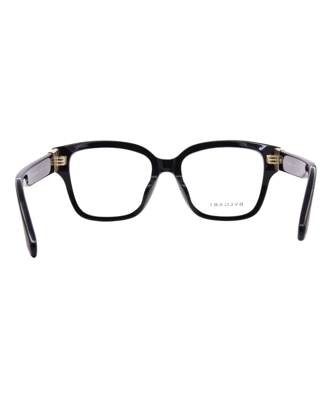 Bvlgari Tubogas BV50053I 001 Eyeglasses Women's Shiny Black Full Rim 52-17-140 - Image 4