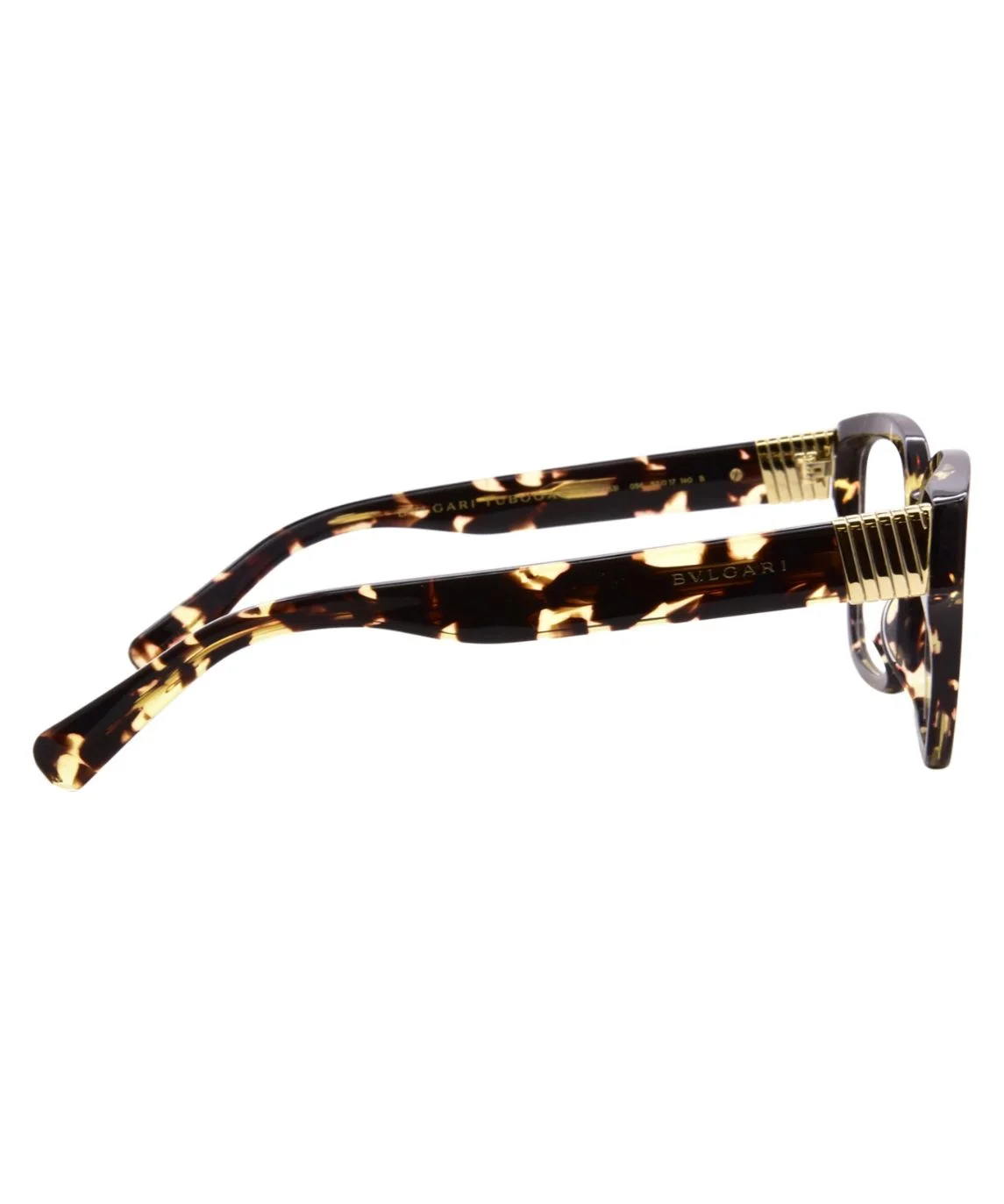 Bvlgari Tubogas BV50053I 001 Eyeglasses Women's Shiny Black Full Rim 52-17-140 - Image 9