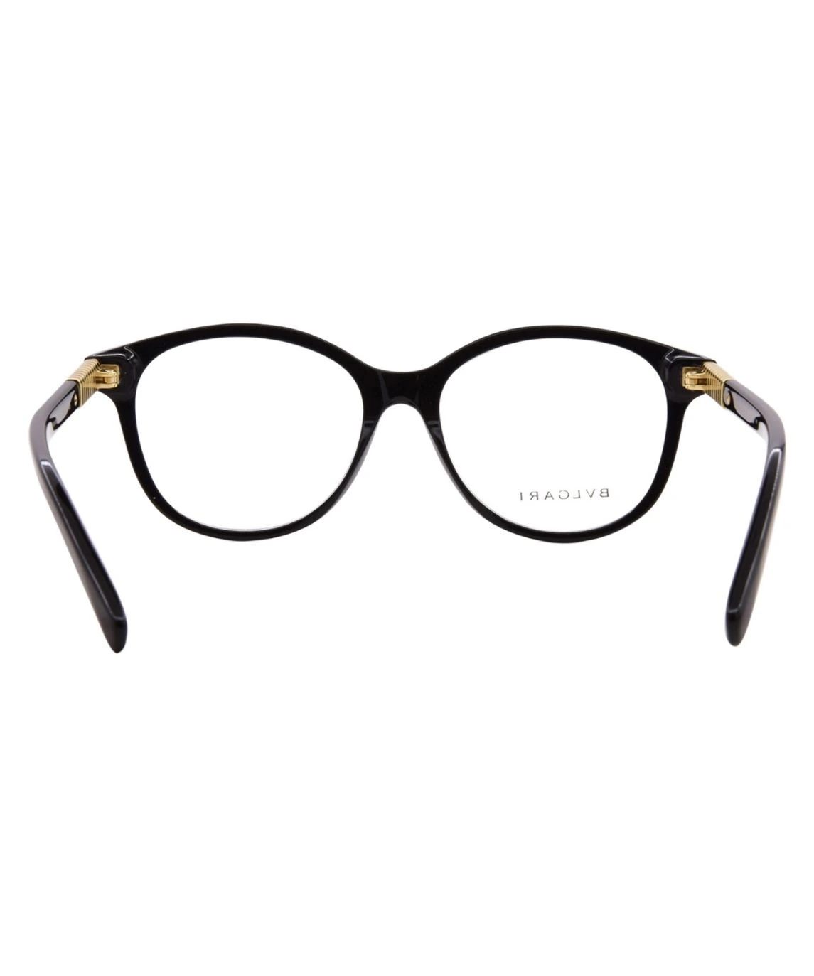 Bvlgari Tubogas BV50083I 001 Eyeglasses Women's Shiny Black Full Rim 52-16-140 - Image 4
