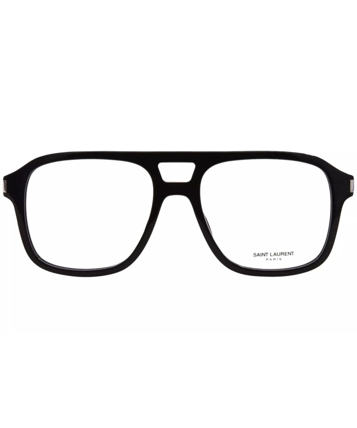 Saint Laurent OPT SL 881 001 Eyeglasses Men's Black/Crystal Full Rim 55-18-145 - Image 2
