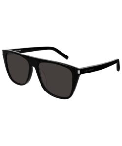 Saint Laurent SL 1/F 001 Sunglasses Men's Black/Black Square Shape 58-16-145