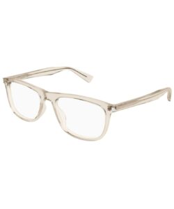 Saint Laurent SL 812 008 Eyeglasses Men's Beige Full Rim Square Shape 58-19-150