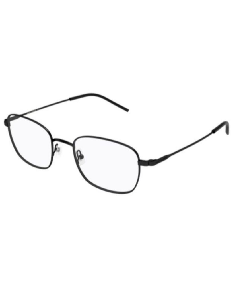 Saint Laurent SL 887 001 Eyeglasses Men's Black Full Rim Square Shape 52-20-145