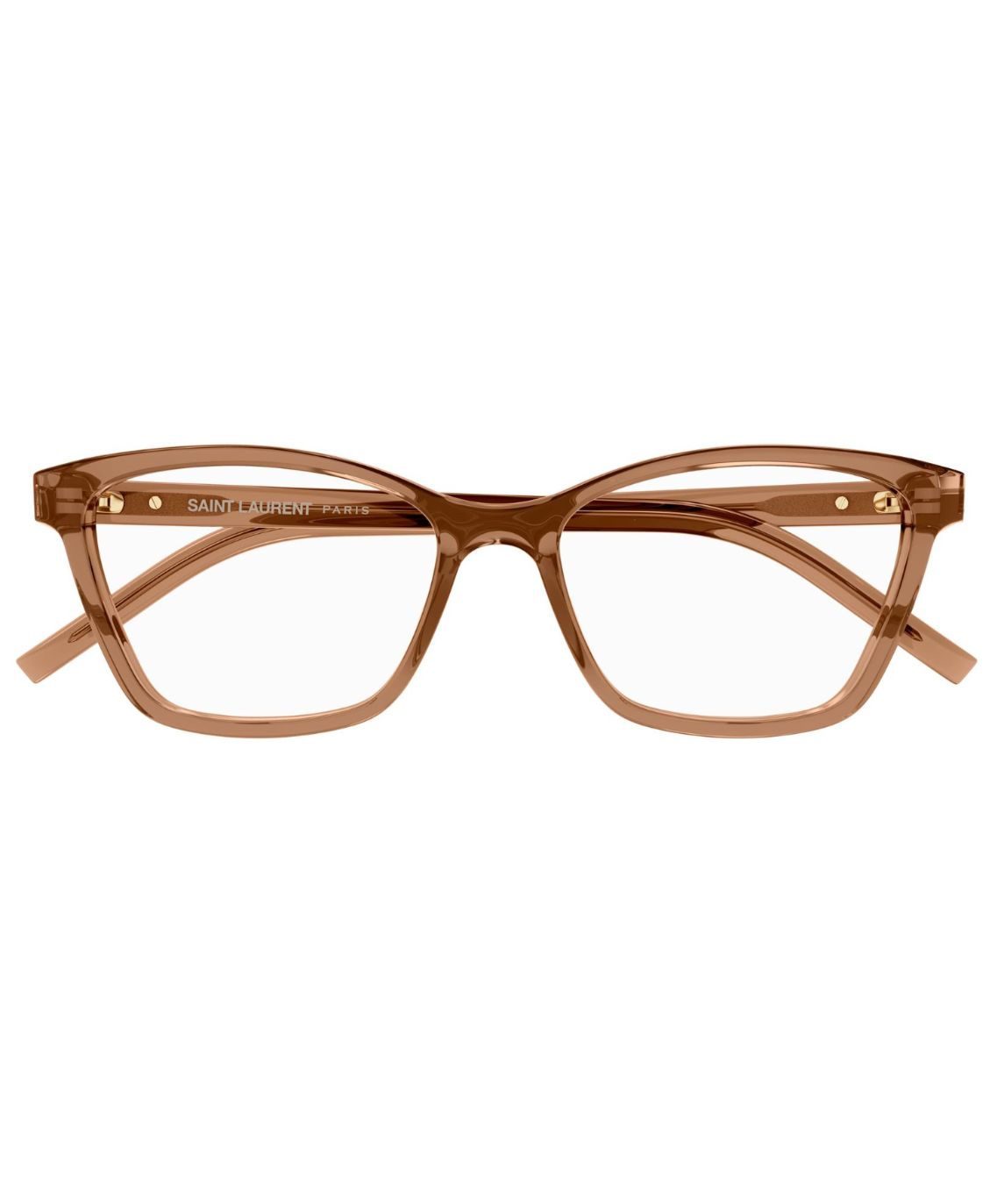 Saint Laurent SL M128 012 Eyeglasses Women's Brown Full Rim Cat Eye 56-16-145 - Image 2