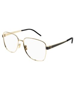 Saint Laurent SL M134 003 Eyeglasses Women's Gold Full Rim 57-15-145