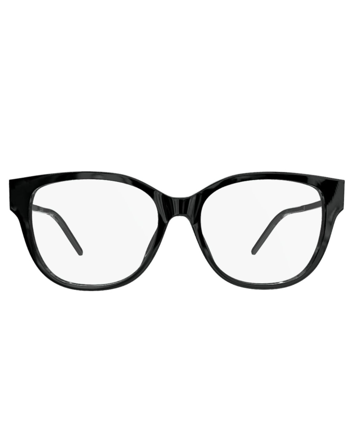 Saint Laurent SL M48O_B/FN 001 Eyeglasses Women's Black Full Rim 55-16-145 - Image 4