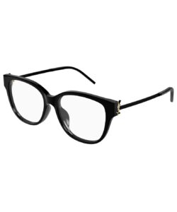 Saint Laurent SL M48O_B/FN 001 Eyeglasses Women's Black Full Rim 55-16-145
