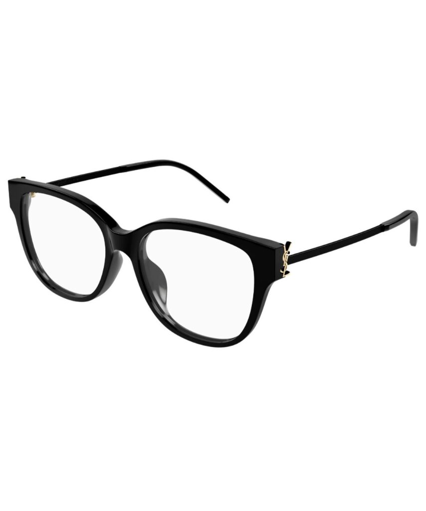 Saint Laurent SL M48O_B/FN 001 Eyeglasses Women's Black Full Rim 55-16-145