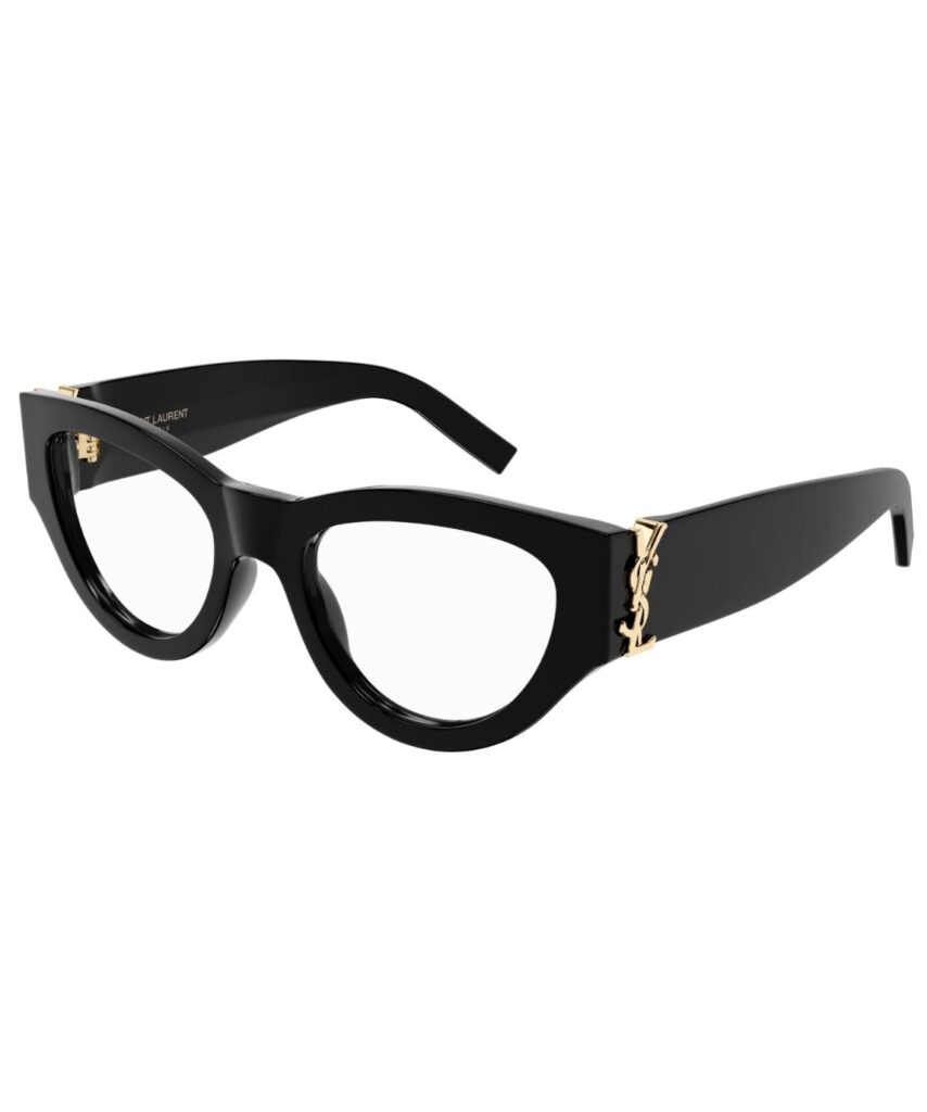 Saint Laurent SL M94 001 Eyeglasses Women's Black Full Rim Cat Eye 53-20-145