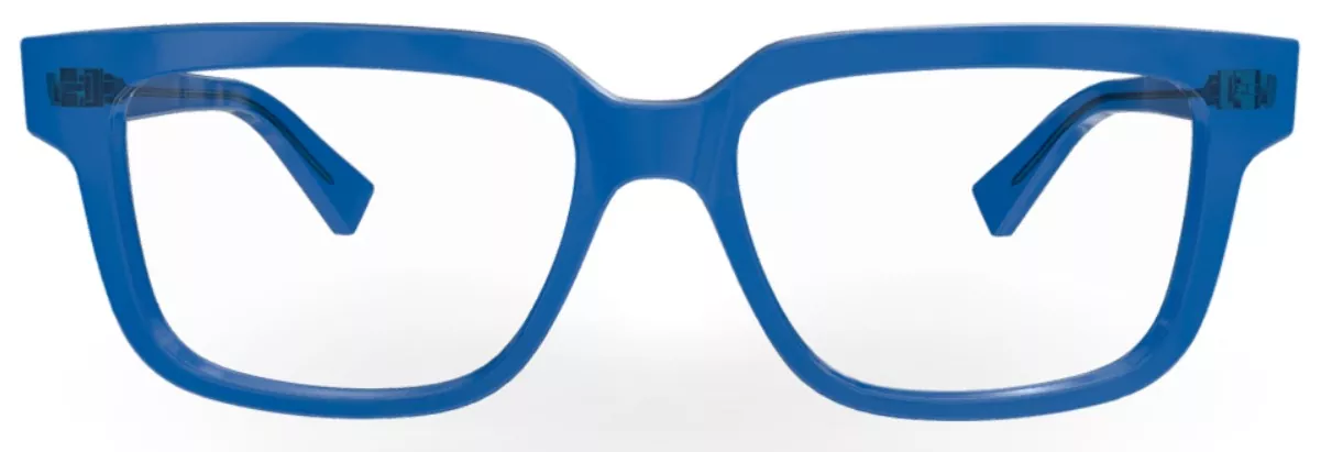 Bottega Veneta BV1256O 008 Eyeglasses Men's Blue Full Rim 56-16-145 - Image 2