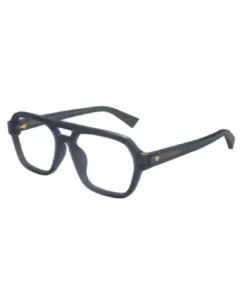 Bottega Veneta BV1336OA 003 Eyeglasses Men's Grey Full Rim Pilot 55-17-145