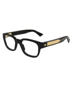Bottega Veneta BV1403O 005 Eyeglasses Black Full Rim Rectangle Shape 54-19-140