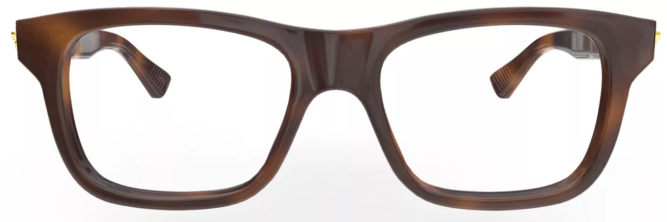 Bottega Veneta BV1412O 007 Eyeglasses Men's Grey Full Rim 54-18-145 - Image 2
