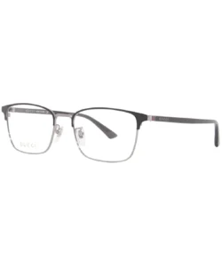 Gucci GG1124OA 003 Eyeglasses Men's Black/Brown Full Rim Rectangle Shape 55mm