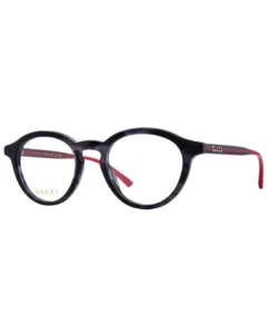 Gucci GG1871O 004 Eyeglasses Men's Havana/Blue Full Rim Round Shape 49-20-145
