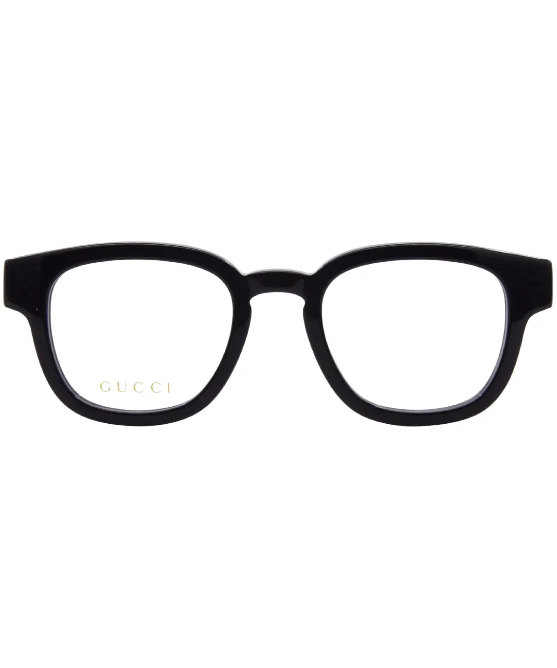 Gucci GG1992O 001 Eyeglasses Men's Black/Green Full Rim Round Shape 48-21-145 - Image 2