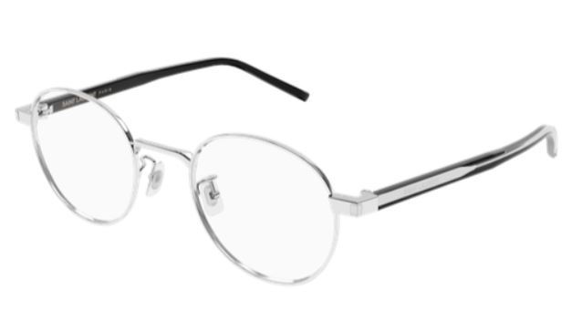 Saint Laurent SL 848/J 001 Eyeglasses Men's Black/Crystal Full Rim 49-22-140 - Image 2