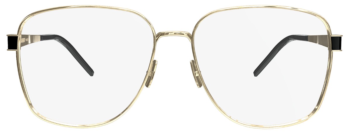 Saint Laurent SL M134 003 Eyeglasses Women's Gold Full Rim 57-15-145 - Image 3
